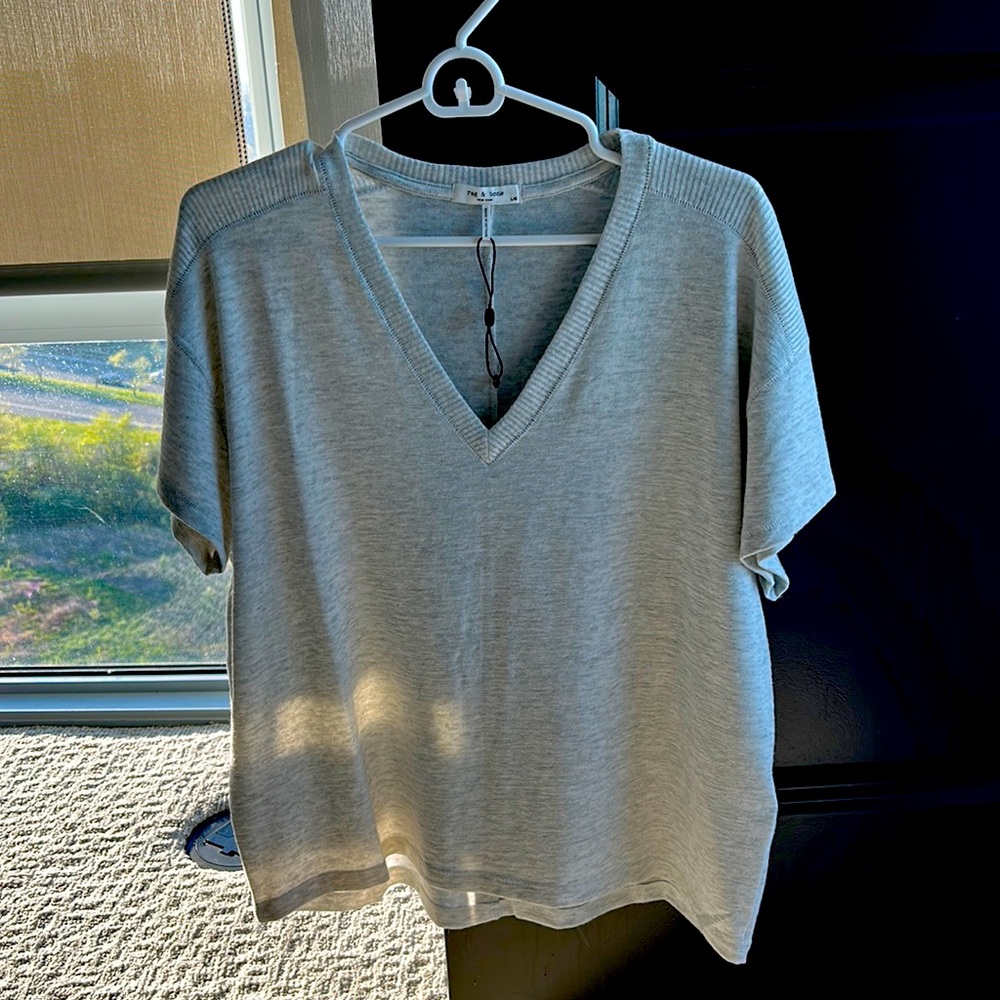 Rag & Bone short sleeved knit sweater (SUPER SOFT)